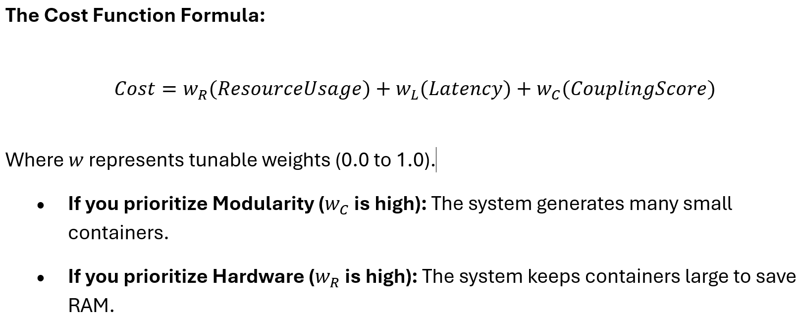 Cost Function Formula