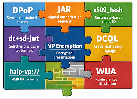 HAIP 1.0 VP requirements