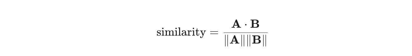 Cosine similarity