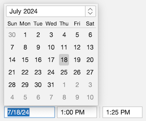 Date picker