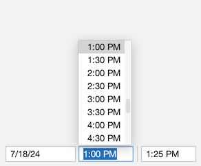 Time picker
