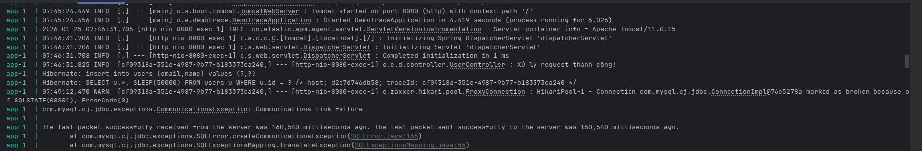 Application logs