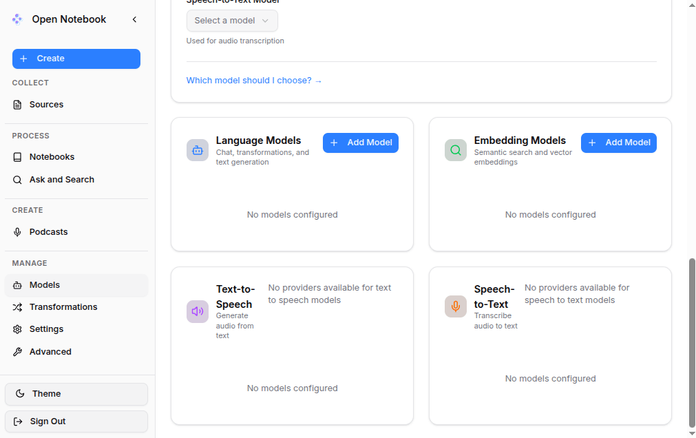 Click Language Models -> Add Model