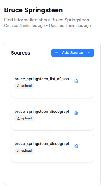 Notebook will start processing the documents after being added