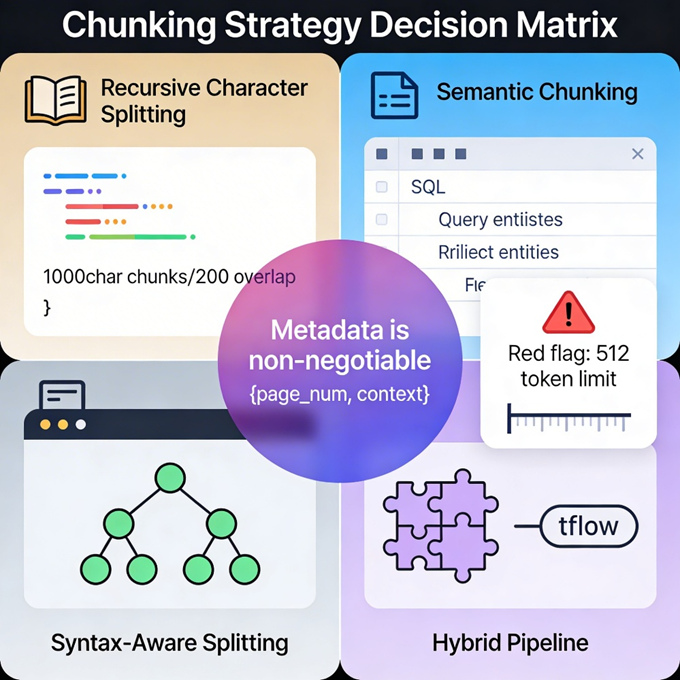 Chunking strategy decision matrix