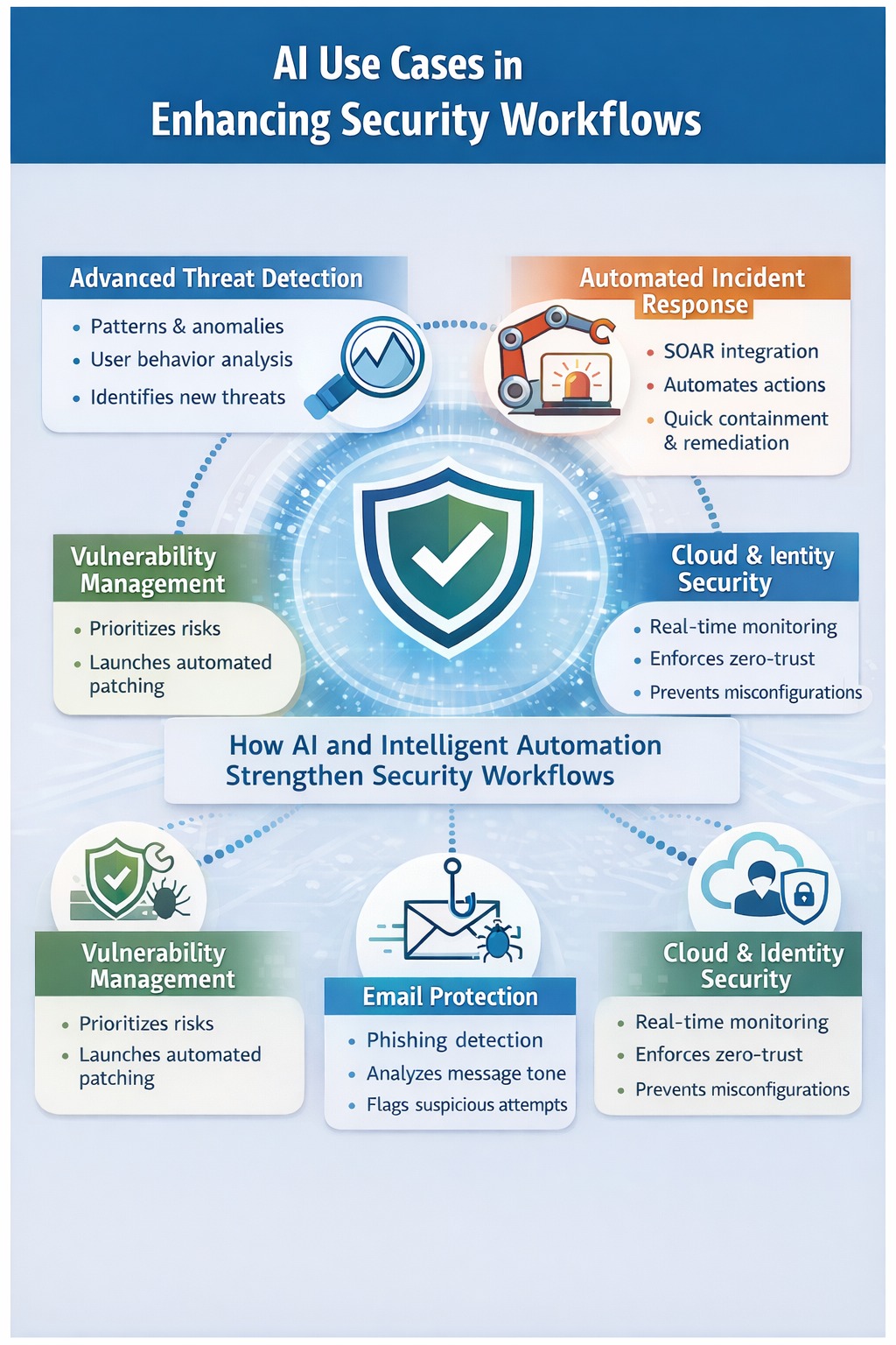 Figure 2: AI use cases in enhancing security workflows