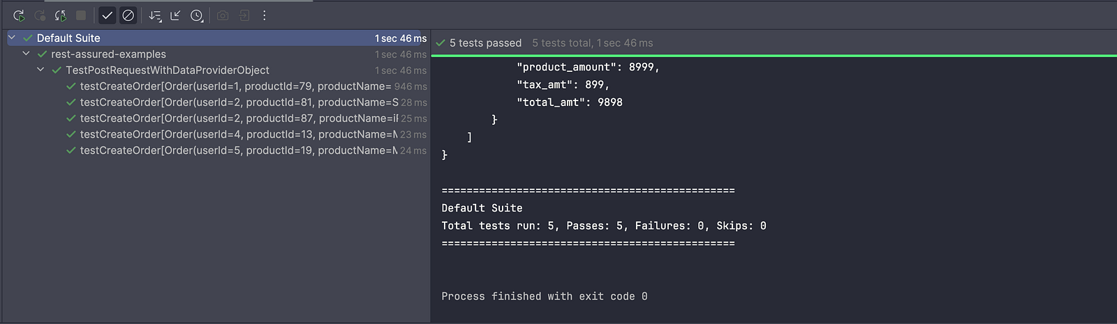 Test execution