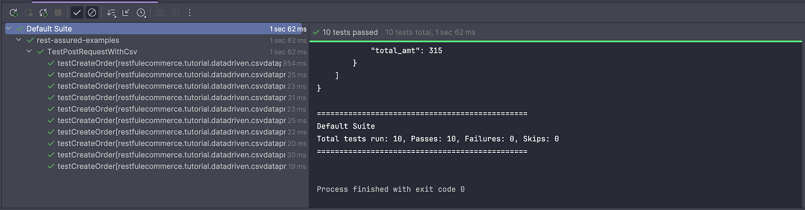 Test execution