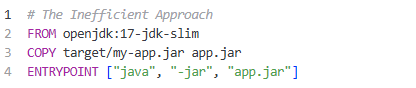 The inefficient approach