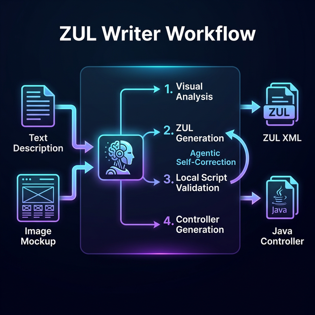 ZUL Writer workflow