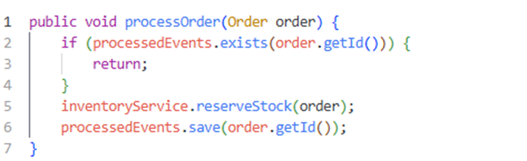 Handling duplicate events