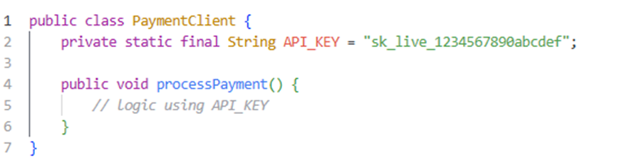 Code that triggered