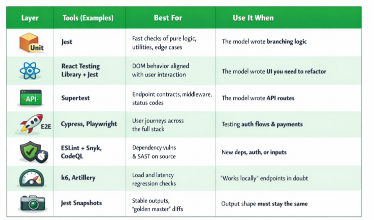 Tool comparison and when to use them