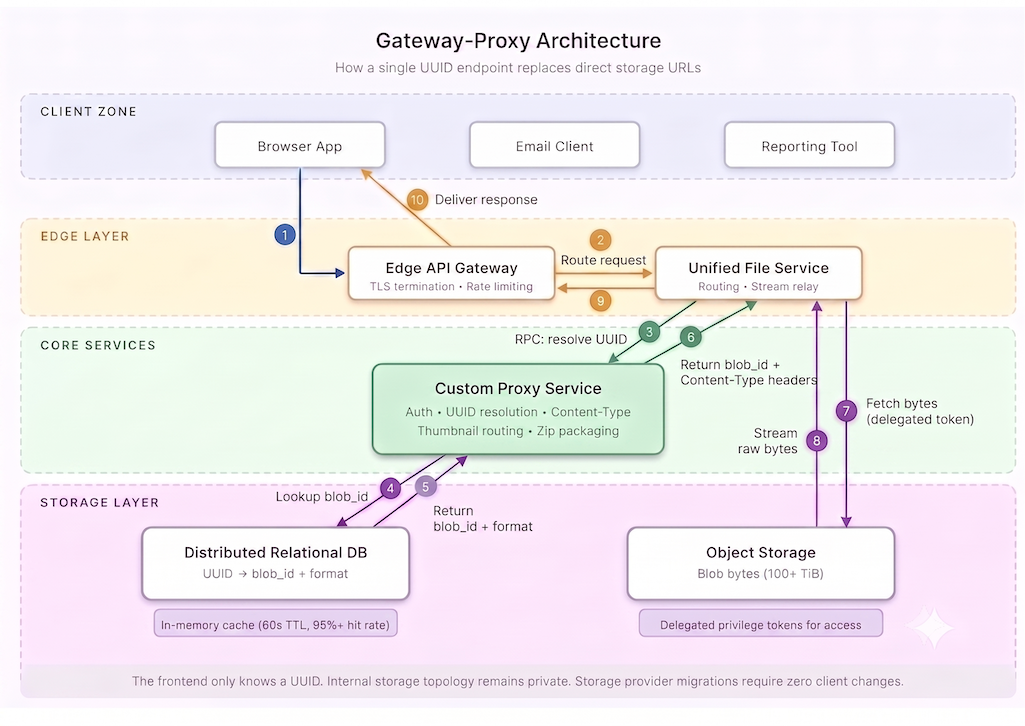 Gateway-proxy architecture