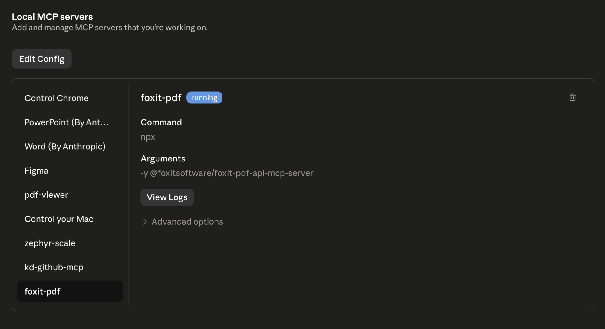 Quit Claude Desktop and relaunch