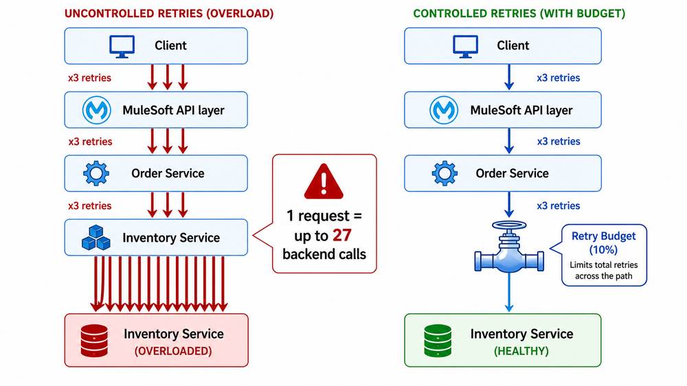 Retry amplification across API layers