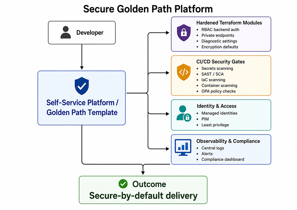 Secure golden path platform