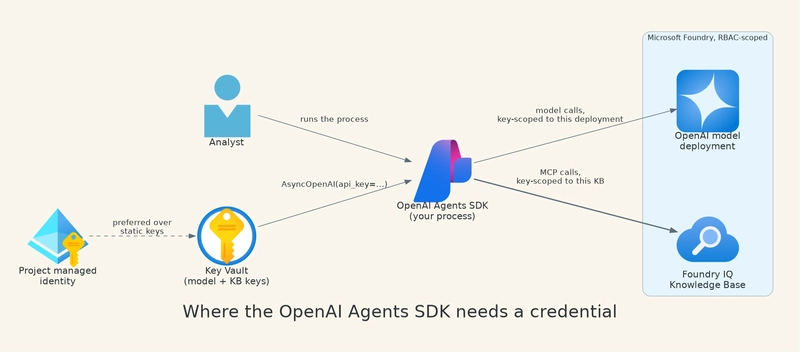 Where the OpenAI Agents SDK needs a credential