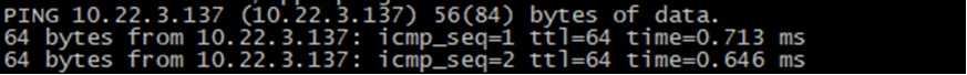 Check whether another node in the cluster could reach the container using its overlay IP