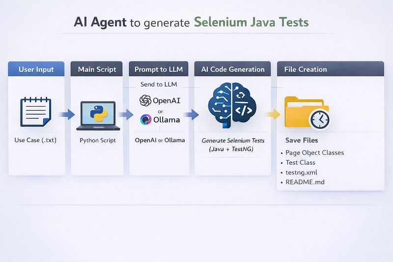 Selenium AI Test Generation Workflow