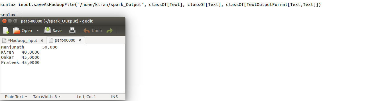 Hadoop&apos;s old API output format