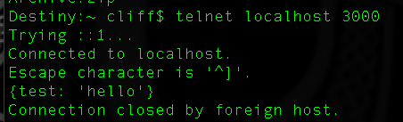 Telnet no bueno.