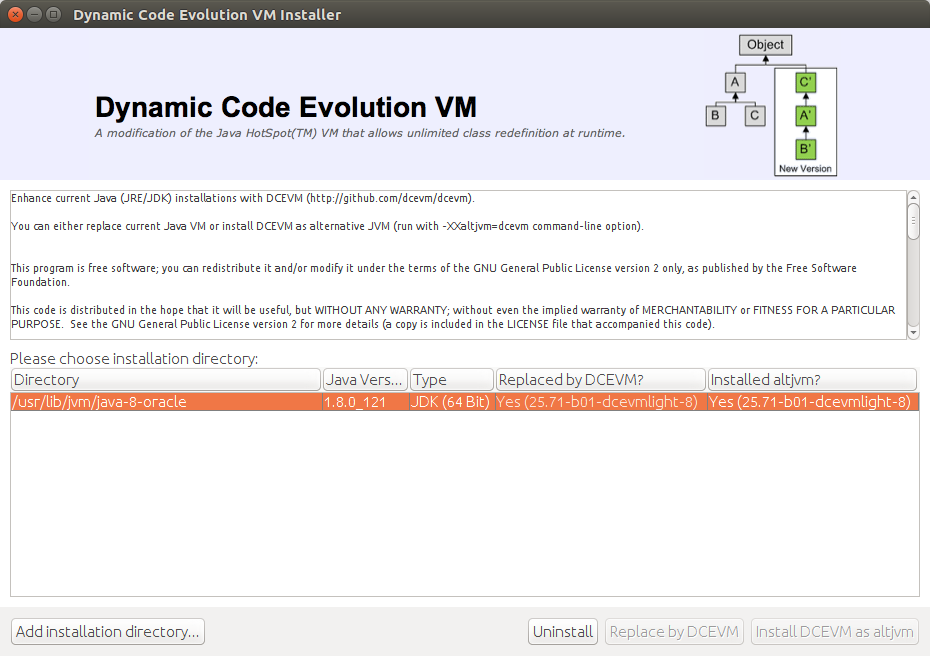 DCEVM Installer