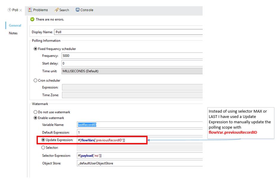 MuleSoft Poll Scope and Watermark - DZone