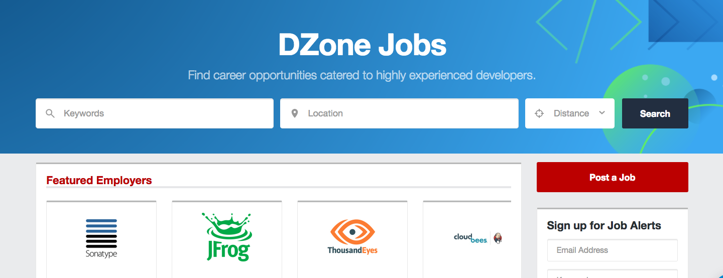 DZone Jobs - Developer Job Board