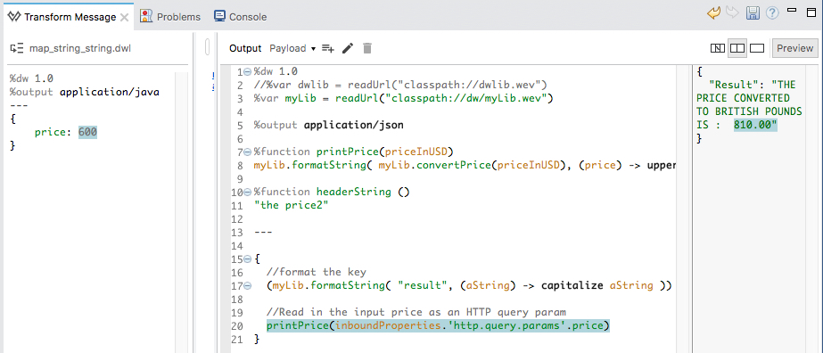 Map string string json