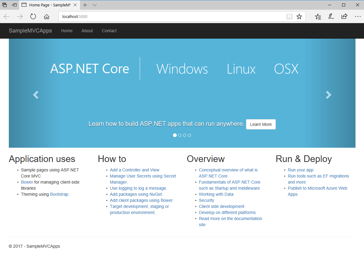 Create A Web App With Asp Net Core Mvc Using Visual Studio Bios Pics