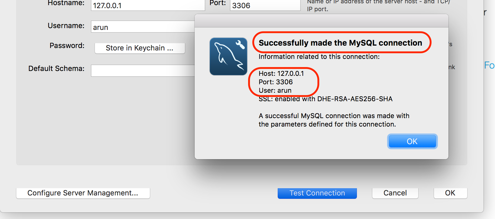 docker for mac php container cant connect to mysql sequel pro works