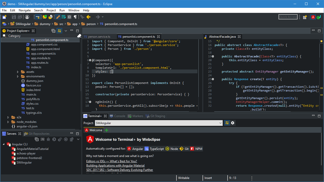 eclipse development environment