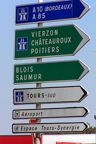 Example of road signs