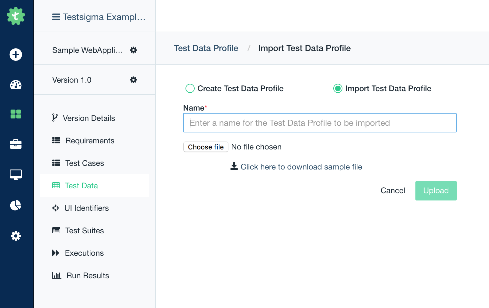 Data driven Automated Testing