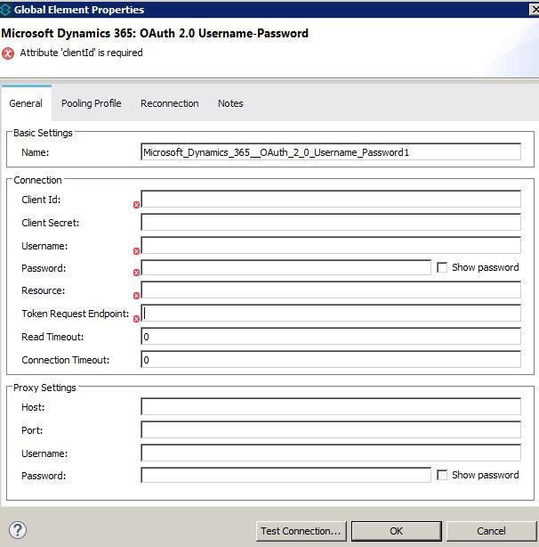 Dynamic 365 Connector configuration