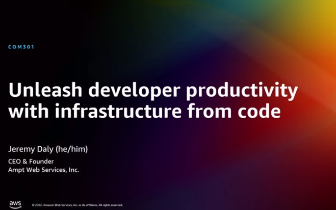Unleash Developer Productivity With Infrastructure From Code [Video]