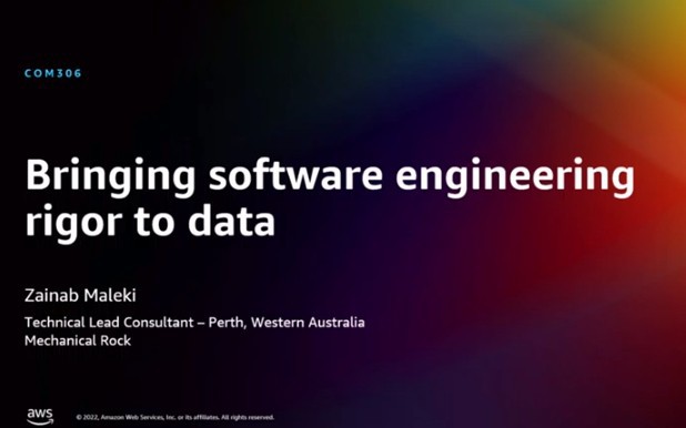 Bringing Software Engineering Rigor to Data [Video]