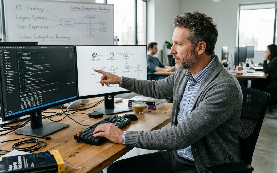 The New Senior Developer Job Description: Half Engineer, Half AI Systems Architect